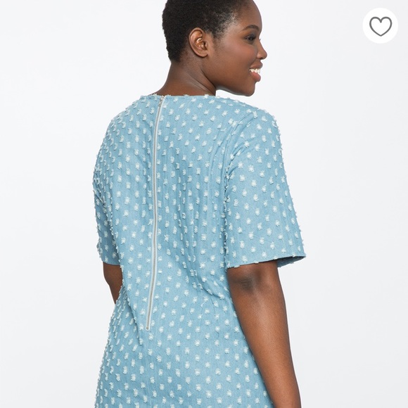 ELOQUII Textured Denim Dress - Picture 8 of 12